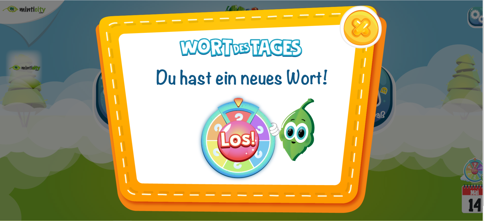 Minticity Kids : Wort des Tages Uygulaması