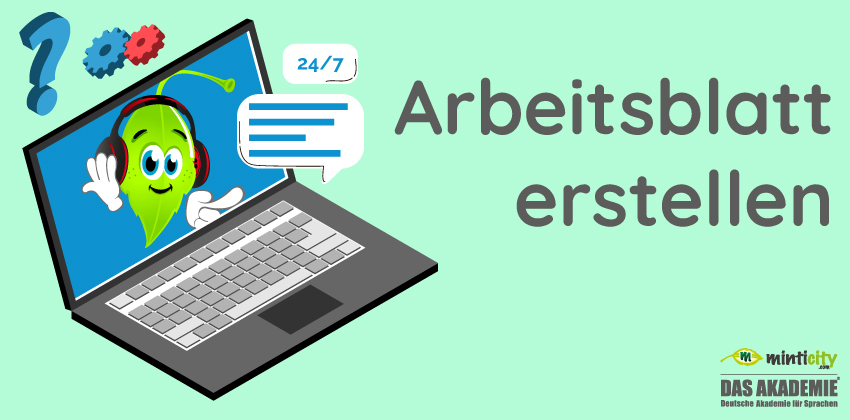 Arbeitsblatt erstellen